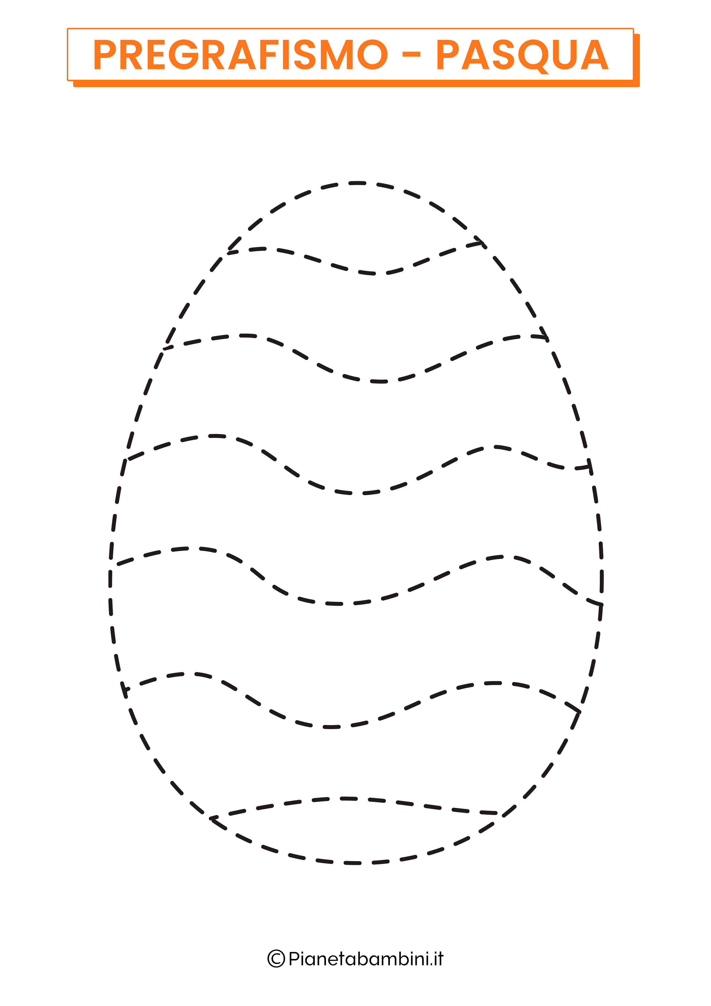 Scheda di pregrafismo sull'uovo di Pasqua 09