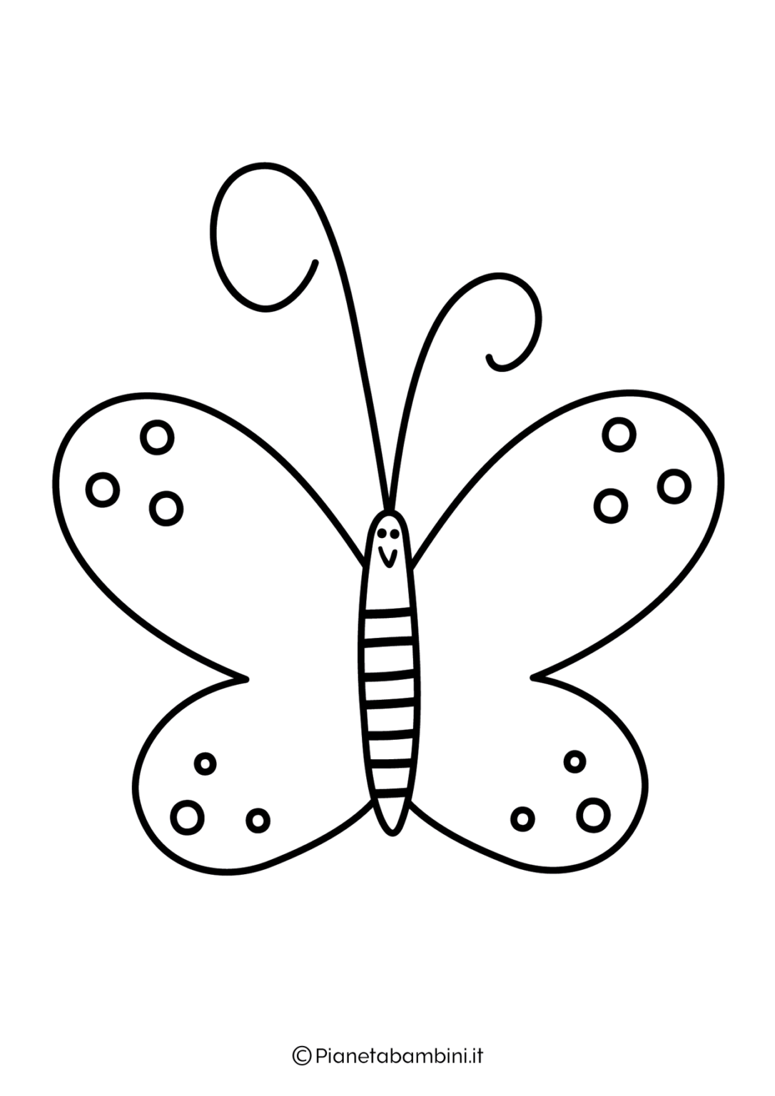 Disegni Di Farfalle Da Colorare PianetaBambini it