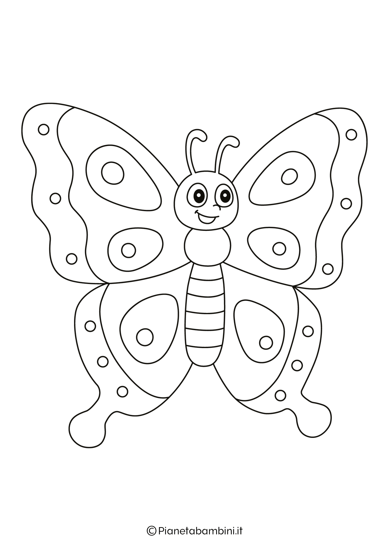 Disegni Di Farfalle Da Colorare PianetaBambini it
