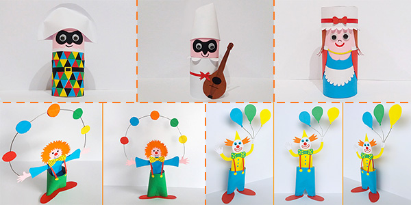 Idee e tutorial per lavoretti di Carnevale con rotoli di carta igienica