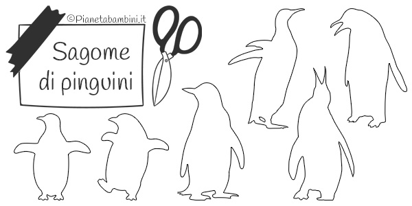 Sagome di pinguini