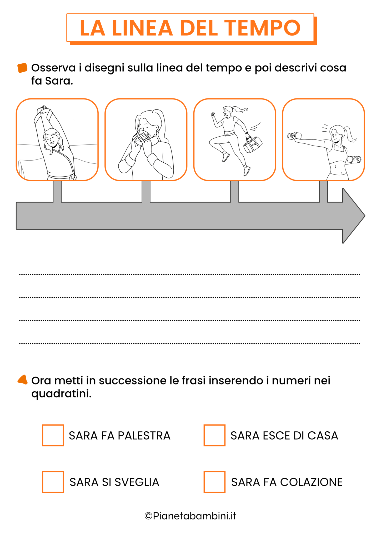 La Linea Del Tempo: Schede Didattiche Per La Scuola Primaria ...