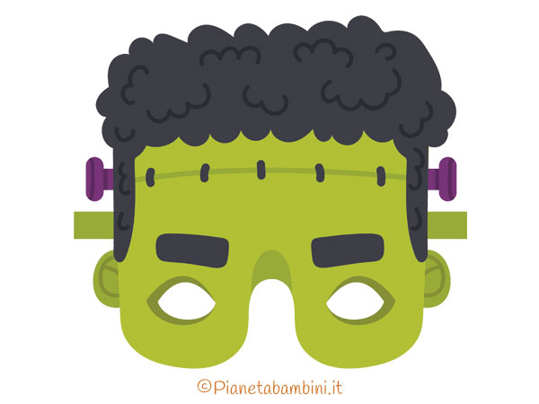 Maschera di Frankenstein da stampare