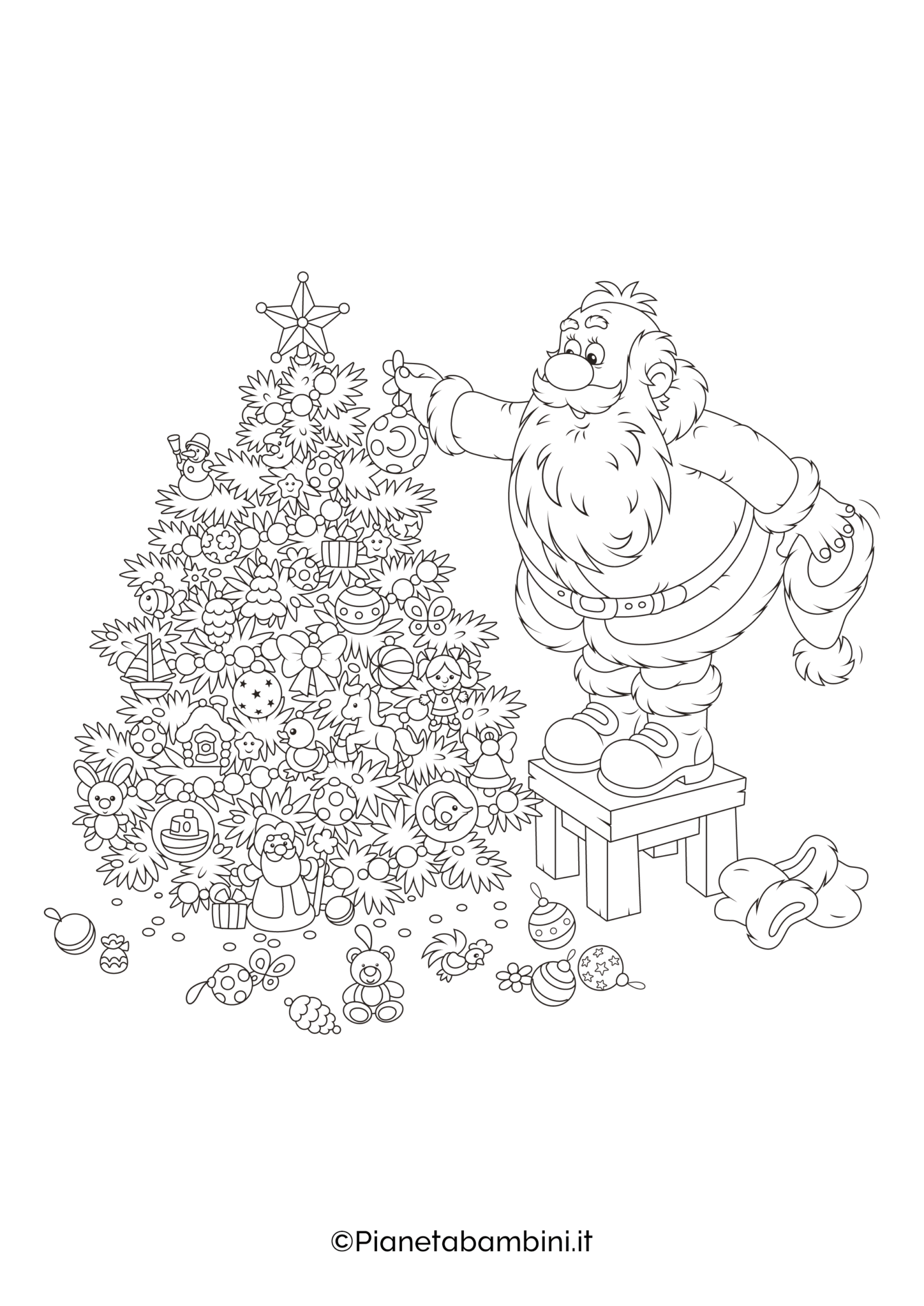 immagini babbo natale da stampare
