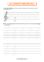 Schede didattiche sulle chiavi musicali da stampare 1