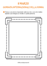 Scheda didattica sulla festa della donna per la scuola primaria da stampare 01