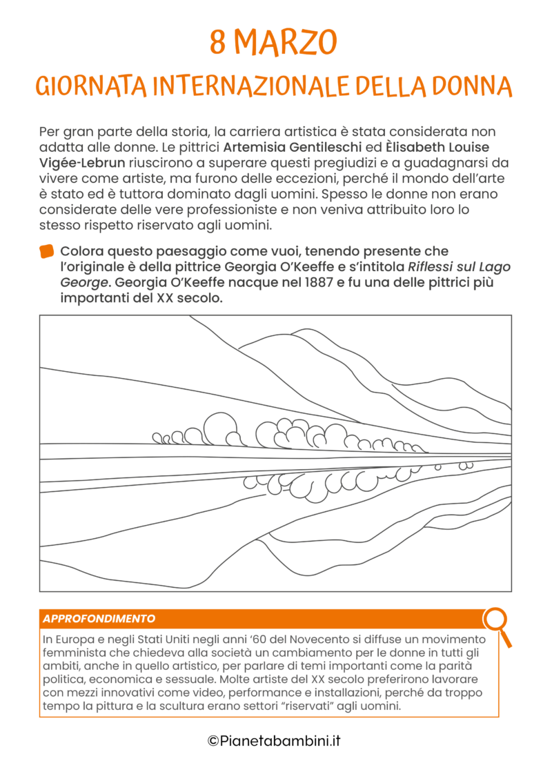 Festa Della Donna: Schede Per La Scuola Primaria | PianetaBambini.it