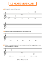 Schede didattiche sulle note musicali per la scuola primaria 05
