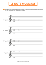 Schede didattiche sulle note musicali per la scuola primaria 06