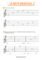 Schede didattiche sulle note musicali per la scuola primaria 09