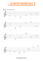Schede didattiche sulle note musicali per la scuola primaria 12