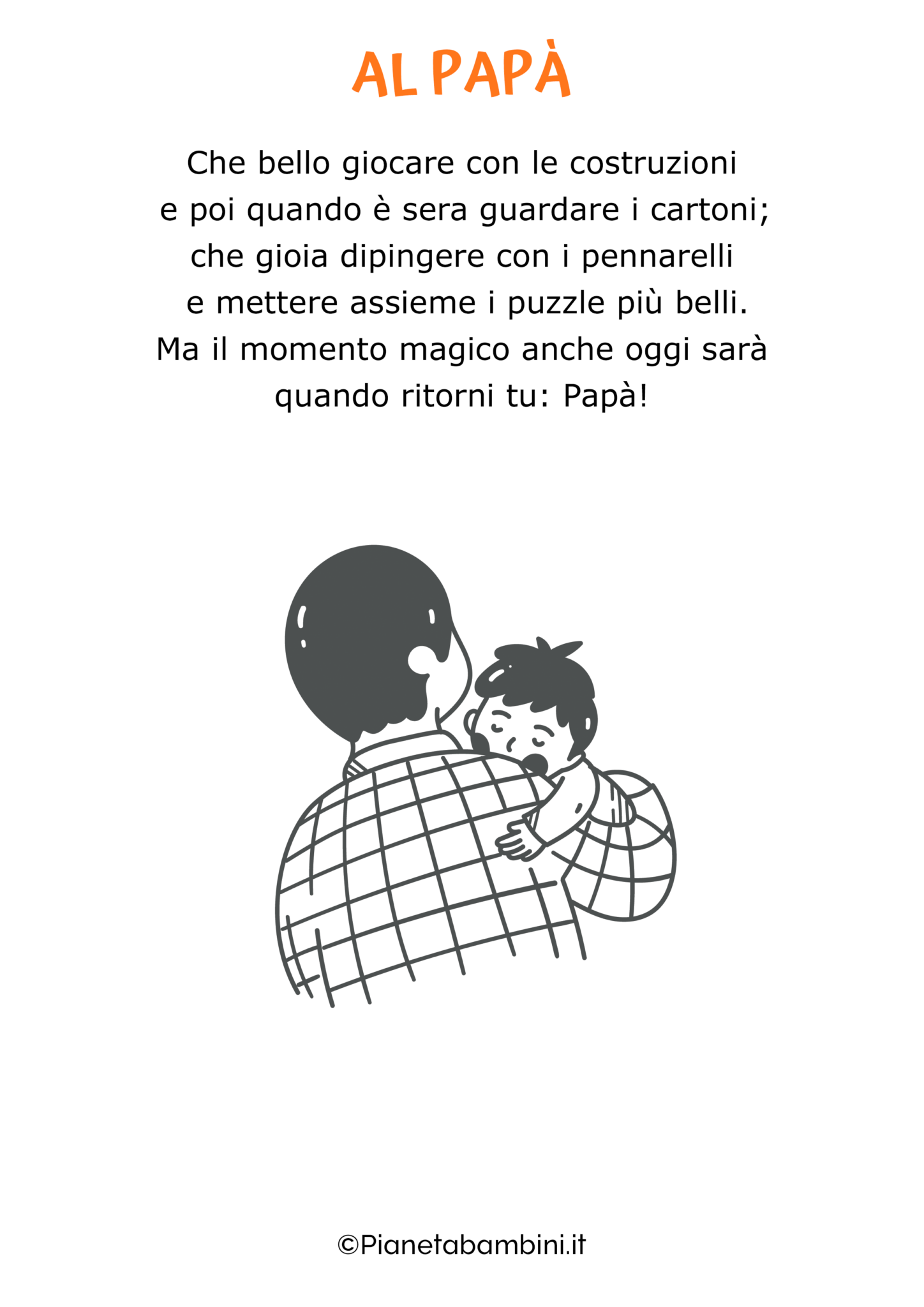 poesie per il papà brevi