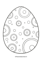 Disegno di uovo di Pasqua da stampare e colorare 02