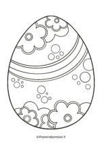 Disegno di uovo di Pasqua da stampare e colorare 03