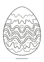 Disegno di uovo di Pasqua da stampare e colorare 10