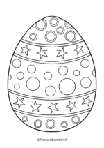 Disegno di uovo di Pasqua da stampare e colorare 11