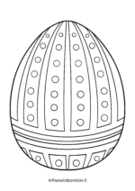 Disegno di uovo di Pasqua da stampare e colorare 13