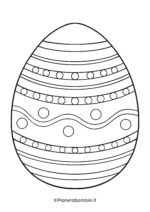Disegno di uovo di Pasqua da stampare e colorare 14