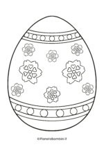 Disegno di uovo di Pasqua da stampare e colorare 15