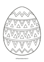 Disegno di uovo di Pasqua da stampare e colorare 16