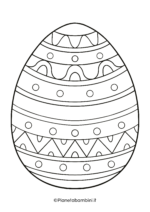 Disegno di uovo di Pasqua da stampare e colorare 17