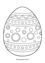 Disegno di uovo di Pasqua da stampare e colorare 18