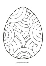 Disegno di uovo di Pasqua da stampare e colorare 19