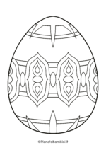 Disegno di uovo di Pasqua da stampare e colorare 20