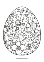 Disegno di uovo di Pasqua da stampare e colorare 23