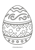 Disegno di uovo di Pasqua da stampare e colorare 24