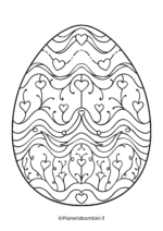 Disegno di uovo di Pasqua da stampare e colorare 26