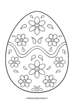 Disegno di uovo di Pasqua da stampare e colorare 27