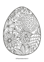 Disegno di uovo di Pasqua da stampare e colorare 30
