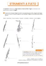 Schede didattiche sugli strumenti a fiato da stampare 2
