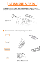 Schede didattiche sugli strumenti a fiato da stampare 3