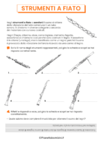 Schede didattiche sugli strumenti a fiato da stampare 5