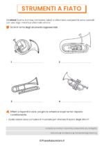Schede didattiche sugli strumenti a fiato da stampare 6