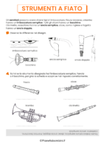 Schede didattiche sugli strumenti a fiato da stampare 8
