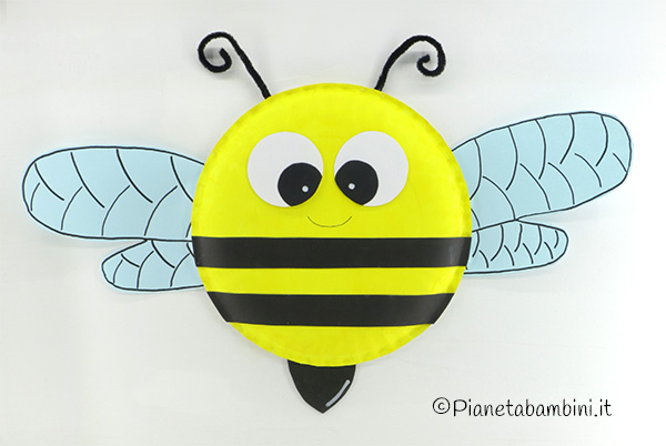 Tutorial per creare l'ape con piatto di carta