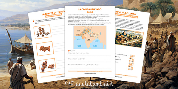 Schede didattiche sulla Civiltà dell'Indo per la Scuola Primaria