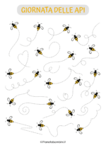 Pregrafismo linee miste giornata delle api da stampare 3