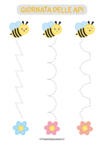 Pregrafismo linee verticali giornata delle api da stampare 1