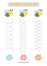 Pregrafismo linee verticali giornata delle api da stampare 3