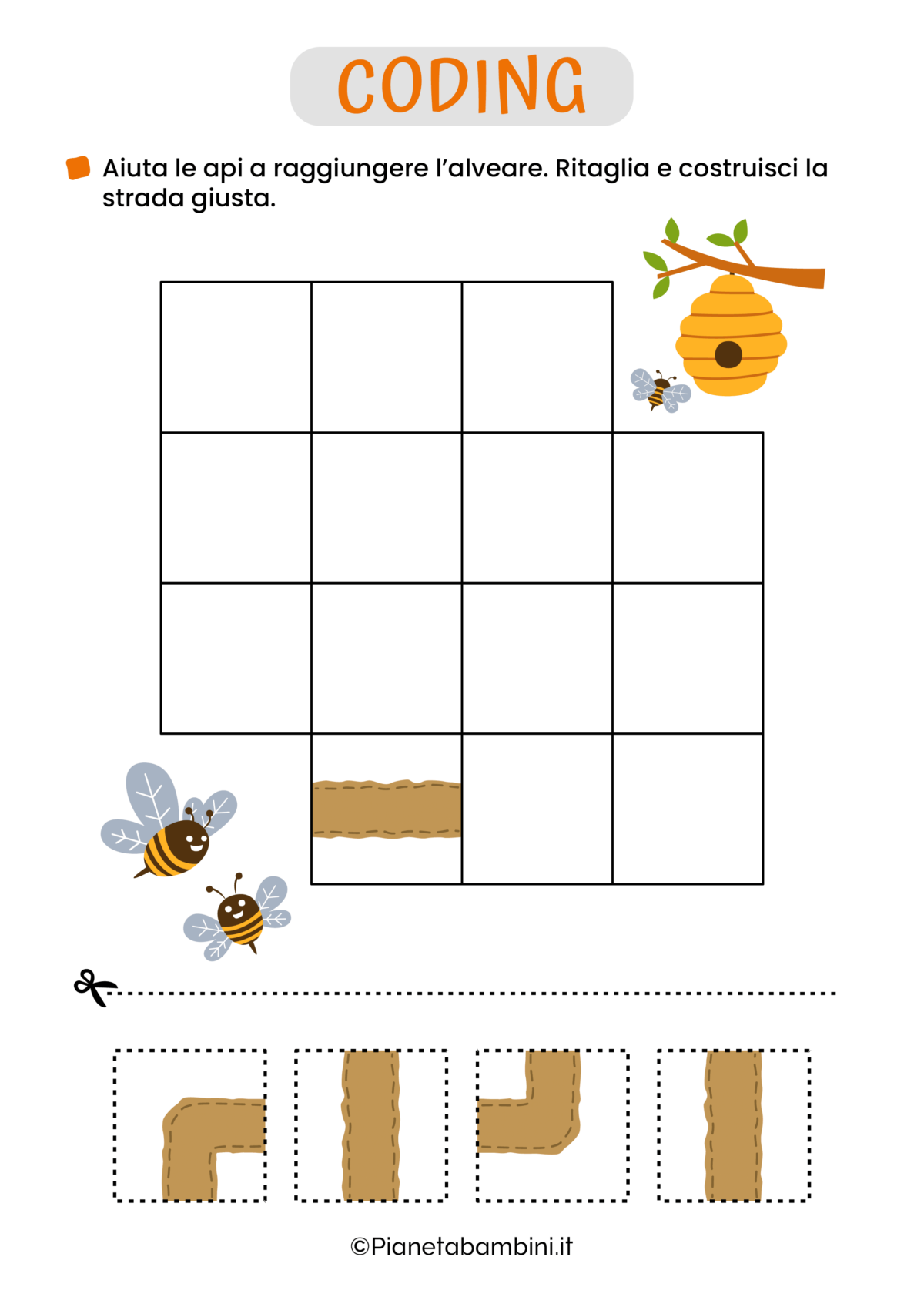 Schede di Coding sulle Api | PianetaBambini.it