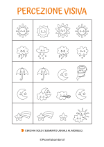 Schede didattiche sulla percezione visiva da stampare 02