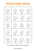 Schede didattiche sulla percezione visiva da stampare 03