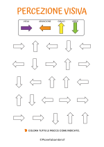 Schede didattiche sulla percezione visiva da stampare 11