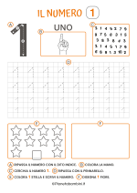 Scheda didattica sul numero uno