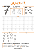 Scheda didattica sul numero sette
