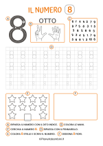 Scheda didattica sul numero otto